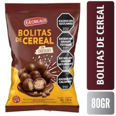 GEORGALOS BOLITAS DE CEREAL CON CHOCOLATE X 80 GR