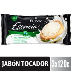 ESENCIA Jabon Todo Tipo de Piel 120gr X 3un