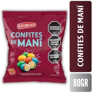 GEORGALOS CONFITES DE MANÍ X 80 GR