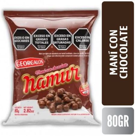 NAMUR MANÍ CON CHOCOLATE X 80 GR