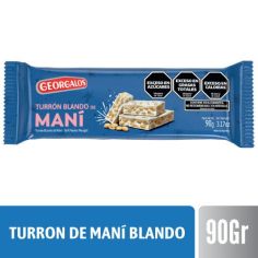 GEORGALOS TURRON DE MANÍ BLANDO X 90 GR