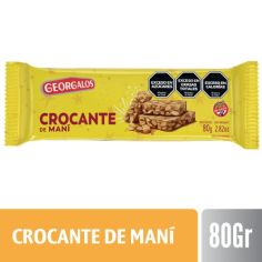 GEORGALOS TABLETA CON CROCANTE DE MANÍ X 80 GR