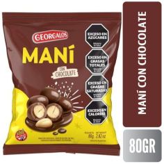 GEORGALOS MANÍ CON CHOCOLATE X 80 GR