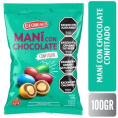 GEORGALOS MANÍ CON CHOCOLATE CONFITADO X 100 GR