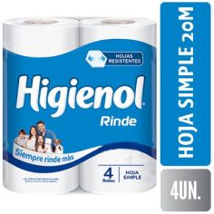 HIGIENOL PH HOJA SIMPLE 4X20M