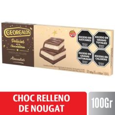 GEORGALOS TABLETA DE CHOC RELLENO DE NOUGAT X 100 GR