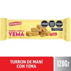 GEORGALOS TURRON DE MANÍ CON YEMA X 120 GR