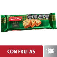 BUDIN CON FRUTAS NEVARES 180 GRS.