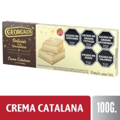 GEORGALOS TABLETA DE CHOC RELLENO DE CREMA CATALANA X 100 GR