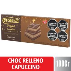 GEORGALOS TABLETA DE CHOC RELLENO CAPUCCINO X 100 GR