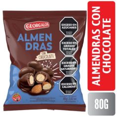 GEORGALOS ALMENDRAS CON CHOCOLATE X 80 GR