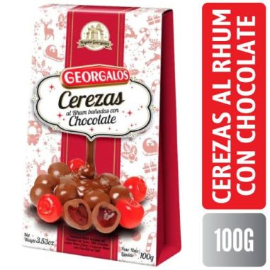 GEORGALOS CEREZAS AL RHUM CON CHOCOLATE X 100 GR