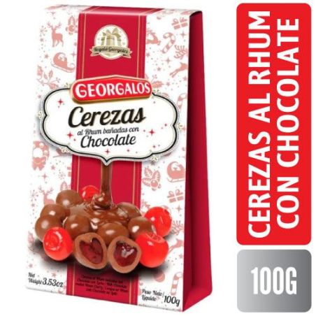 GEORGALOS CEREZAS AL RHUM CON CHOCOLATE X 100 GR