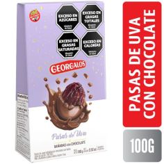 GEORGALOS PASAS DE UVA CON CHOCOLATE X 100 GR