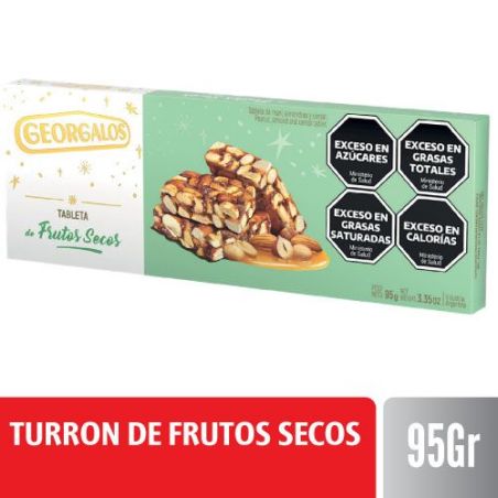 GEORGALOS TURRON DE FRUTOS SECOS X 95 GR