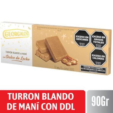 GEORGALOS TURRON BLANDO DE MANÍ CON DDL  X 90 GR