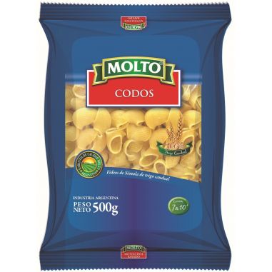 MOLTO Fideo Codo 500gr