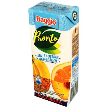 BAGGIO PRONTO Cero Multifruta 200ml