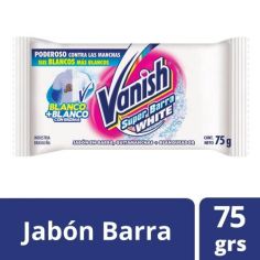 VANISH Jabon en Pan Prelavado Blanco 75gr