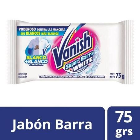 VANISH Jabon en Pan Prelavado Blanco 75gr