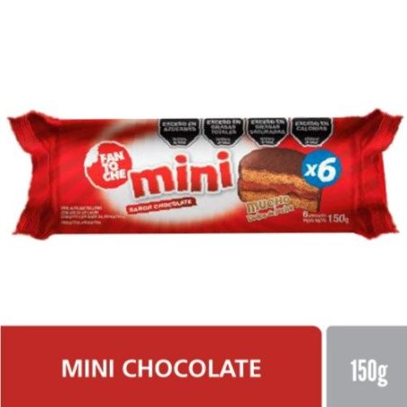 FANTOCHE Alfajor Mini Chocolate 25gr x 6 Un.