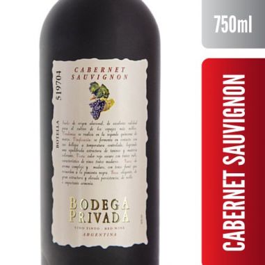 BODEGA PRIVADA Cabernet 750ml