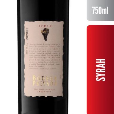 BODEGA PRIVADA Syrah 750ml