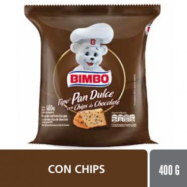 BIMBO Pan Dulce con Chips Choco 400gr