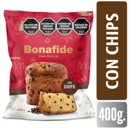 BONAFIDE Pan Dulce Con Chips 400 gr