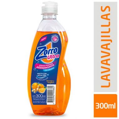 ZORRO Ultra Lavavajillas Naranja 300ml