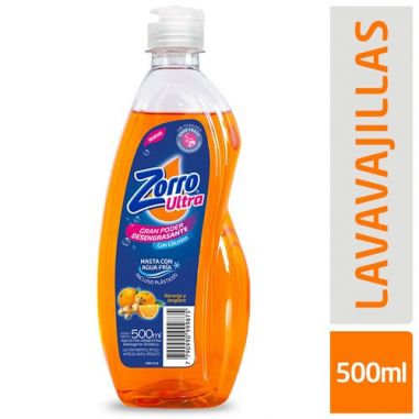 ZORRO Ultra Lavavajillas Naranja 500ml