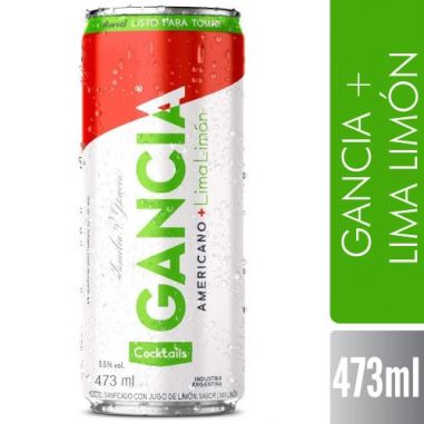 GANCIA + Lima Limon Lata 473ml