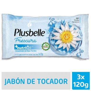 PLUSBELLE Jabon Frescura 120gr x 3Un.