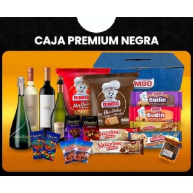 CAJA NAVIDEÑA PREMIUM( NEGRA)
