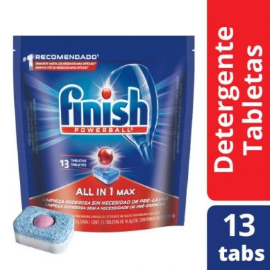 FINISH Detergente Tabletas 13X16,3gr