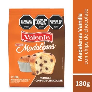 VALENTE Madalena Chips Chocolate 180gr