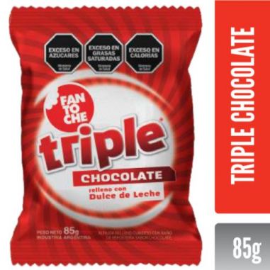 FANTOCHE Alfajor Triple Chocolate 85gr