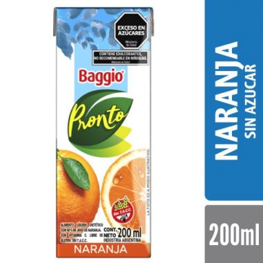 BAGGIO PRONTO Cero Naranja 200ml