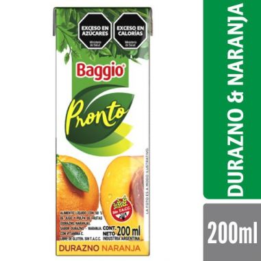 BAGGIO PRONTO Durazno Naranja 200ml