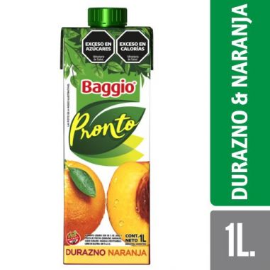 BAGGIO PRONTO Durazno Naranja 1Lt