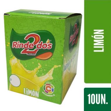 RINDE 2 JUGO Limon 13gr X 10un