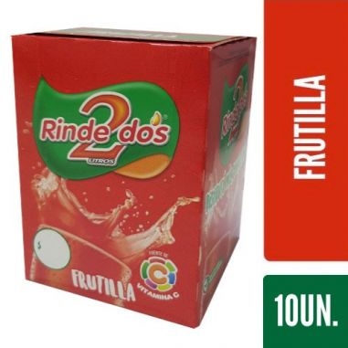 RINDE 2 JUGO Frutilla 13gr X 10un