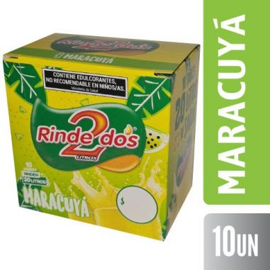 RINDE 2 JUGO Maracuya 13gr X 10un