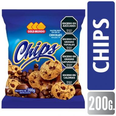 GOLD MUNDO Chips Chocolate 200gr