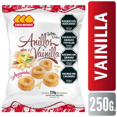 GOLD MUNDO Anillos Vainilla 250gr