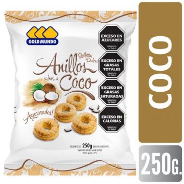 GOLD MUNDO Anillos Coco 250gr