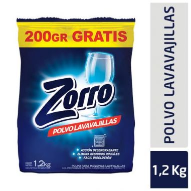 ZORRO Detergente Polvo Doypack 1,2kg