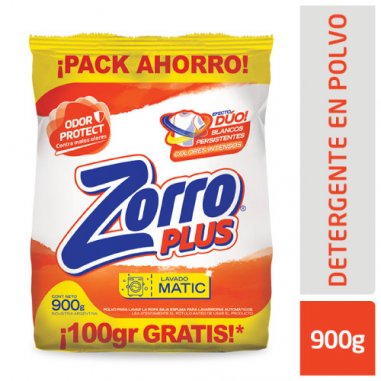 ZORRO Polvo Plus Matic Ahorro 900gr