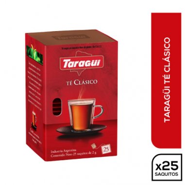 TARAGUI Té Negro x 25 Saquitos