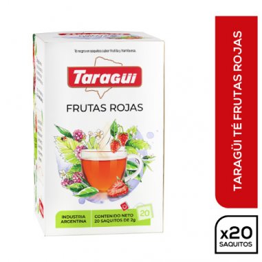 TARAGUI Té Frutas Rojas x 20 Sobres